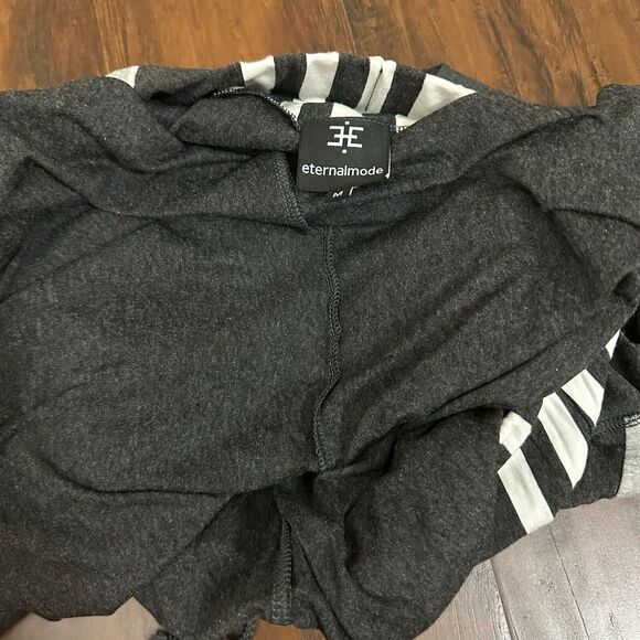 ETERNAL MODE Lotus Pants Heather Gray High Rise Stretch Asymmetric NWOT - Picture 10 of 16